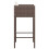 Berkfield Bar Stools 4 pcs with Cushions Brown Poly Rattan 5