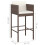 Berkfield Bar Stools 4 pcs with Cushions Brown Poly Rattan 7