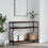 Berkfield Console Table Smoked Oak 100x29x75 cm Engineered Wood 1
