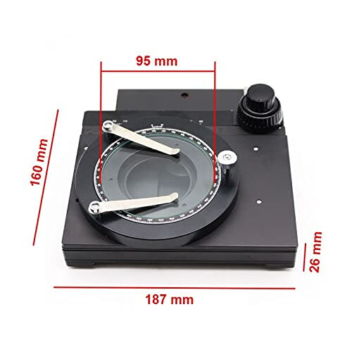 Microscope Accessories Kit with Precision XYZ Movement Stage, 360 Rotatable Platform and Slides 1