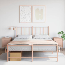 Berkfield Bedside Cabinets 2 pcs Pink 36x39x50.5 cm Steel