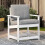 Berkfield Garden Chair White 62x56x77 cm Solid Wood Pine 1