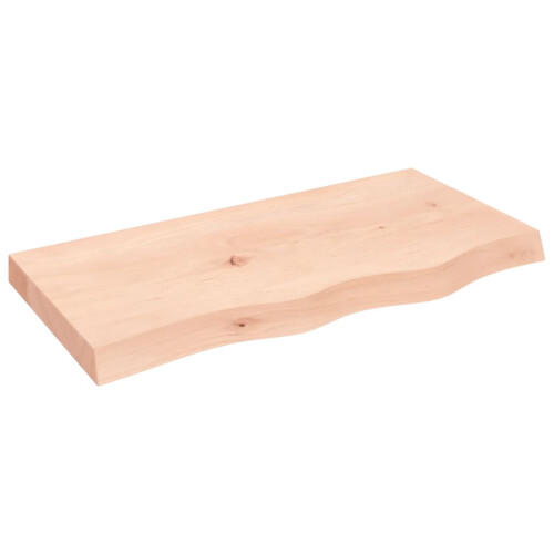 Berkfield Bathroom Countertop 80x40x(2-6) cm Untreated Solid Wood 1