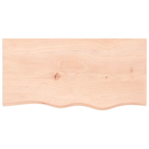 Berkfield Bathroom Countertop 80x40x(2-6) cm Untreated Solid Wood 2