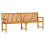 Berkfield Garden Bench 219 cm Solid Acacia Wood 2