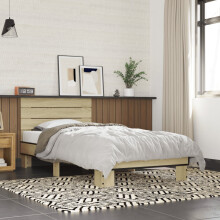 Berkfield Bed Frame without Mattress Sonoma Oak 90x190 cm Single