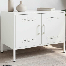 Berkfield TV Cabinet White 68x39x50.5 cm Steel