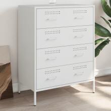 Berkfield Sideboard White 68x39x89 cm Steel