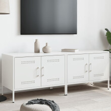 Berkfield TV Cabinets 2 pcs White 68x39x50.5 cm Steel