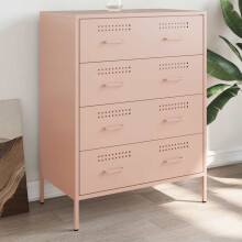 Berkfield Sideboard Pink 68x39x89 cm Steel