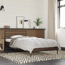 Berkfield Bed Frame without Mattress Brown Oak 75x190 cm Small Single