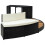 Berkfield Spa Surround Black Poly Rattan and Solid  Acacia Wood 4