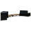 Berkfield Spa Surround Black Poly Rattan and Solid  Acacia Wood 5