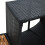 Berkfield Spa Surround Black Poly Rattan and Solid  Acacia Wood 8