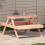 Berkfield Picnic Table 105x134x75 cm Solid Wood Douglas 1