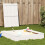 Berkfield Sandpit with Cover White 111x111x19.5 cm Solid Wood Pine 1