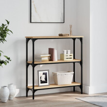 Berkfield Console Table Sonoma Oak 75x22.5x75 cm Engineered Wood