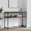 Berkfield Console Table Brown Oak 100x35.5x75 cm Engineered Wood 1