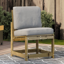 Berkfield Garden Chair 50.5x55x77 cm Impregnated Wood Pine