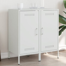 Berkfield Sideboards 2 pcs White 36x39x79 cm Steel
