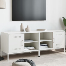 Berkfield TV Cabinets 2 pcs White 68x39x50.5 cm Steel