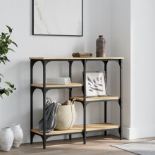 Berkfield Console Table Sonoma Oak 80x29x75 cm Engineered Wood