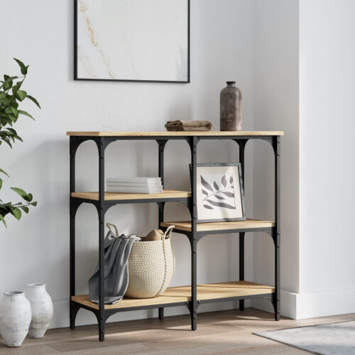 Berkfield Console Table Sonoma Oak 80x29x75 cm Engineered Wood