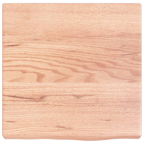 Berkfield Bathroom Countertop Light Brown 40x40x(2-4) cm Treated Solid Wood 2