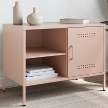 Berkfield TV Cabinet Pink 68x39x50.5 cm Steel