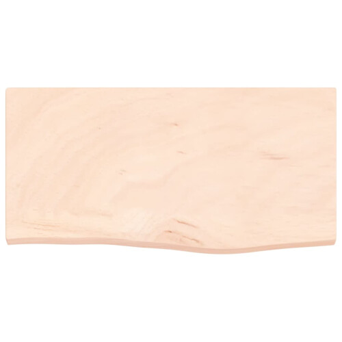 Berkfield Bathroom Countertop 60x30x2 cm Untreated Solid Wood 2