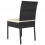 Berkfield Garden Dining Chairs 4 pcs Poly Rattan Black 4