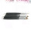 5Pcs Durable Black Nail Art Pens with Nylon Brush and Dotting Tips 4