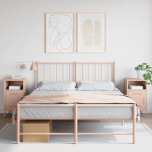 Berkfield Bedside Cabinets 2 pcs Pink 36x39x68 cm Steel