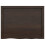 Berkfield Bathroom Countertop Dark Brown 80x60x(2-6) cm Treated Solid Wood 4