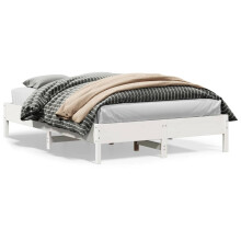 Berkfield Bed Frame without Mattress White 120x200 cm Solid Wood Pine