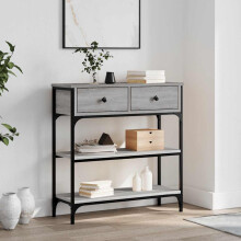 Berkfield Console Table Grey Sonoma 72.5x25x75 cm Engineered Wood