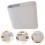 Plastic Kitchen Tool Holder White Utensil Draining Box Cutter Rack 6