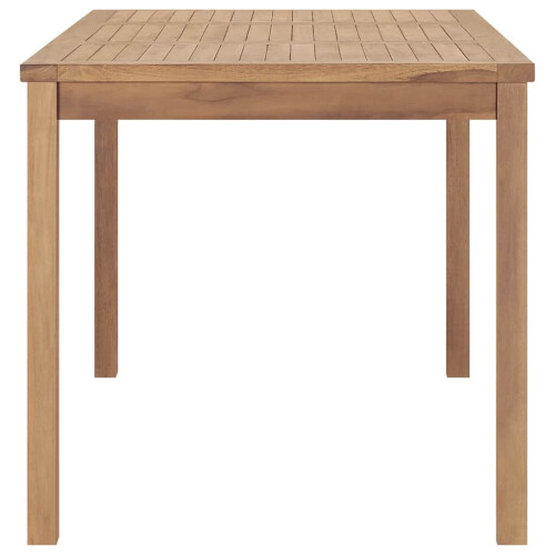 Berkfield Garden Dining Table 160x80x77 cm Solid Teak Wood 2