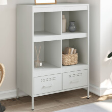 Berkfield Highboard White 68x39x101.5 cm Steel