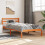 Berkfield Bed Frame without Mattress Wax Brown 90x190 cm Single Solid Wood Pine 1