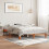 Berkfield Bed Frame without Mattress Wax Brown 120x190 cm Small Double Solid Wood Pine 1