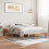Berkfield Bed Frame without Mattress Wax Brown 140x200 cm Solid Wood Pine 1