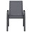 Berkfield Stackable Garden Chairs 4 pcs Grey Textilene Fabric 4
