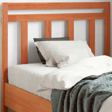Berkfield Headboard Wax Brown 100 cm Solid Wood Pine
