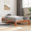 Berkfield Bed Frame without Mattress Wax Brown 100x200 cm Solid Wood Pine 1