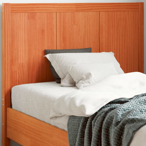 Berkfield Headboard Wax Brown 100 cm Solid Wood Pine