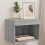 Berkfield Bedside Cabinet with LED Lights Wall-mounted Grey Sonoma 1