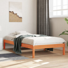 Berkfield Day Bed without Mattress Wax Brown 80x200 cm Solid Wood Pine