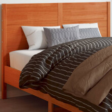 Berkfield Headboard Wax Brown 135 cm Solid Wood Pine