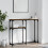 Berkfield Console Table Smoked Oak 90x22.5x75 cm Engineered Wood 1